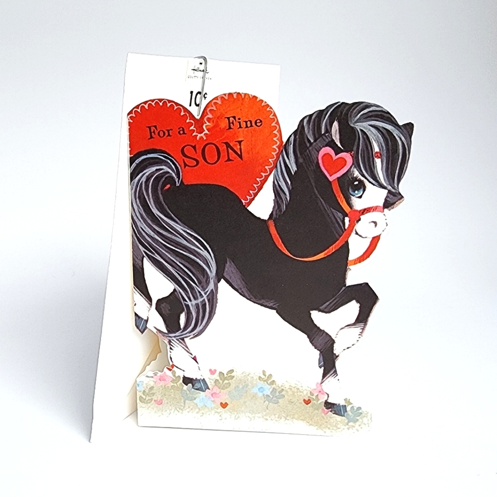 Parents to Son Valentine Card 60's/70's